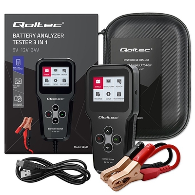 Product Battery Tester Qoltec Digital analyzer 3in1 with LCD 6V base image