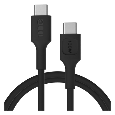Product Καλώδιο USB Green Cell USB-C PowerFlex 100W silicone 1.2m Black base image