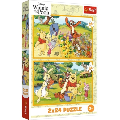 Product Παζλ Trefl 2x24 pieces Winnie the Pooh Day in the Garden base image