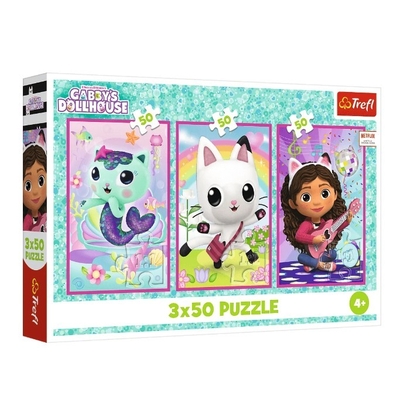 Product Παζλ Trefl 3x50 pieces Gabby and Gabi's Kittens base image