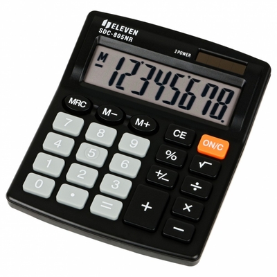 Product Αριθμομηχανή Eleven Office SDC805NR Black base image