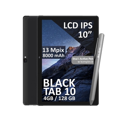 Product Tablet Blow BlackTAB10 4/128GB 4G LTE 10 inches Black base image