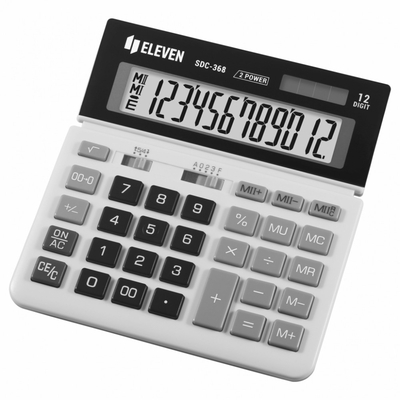 Product Αριθμομηχανή Eleven Office SDC368 White-Black base image