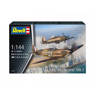 Product Φιγούρα Μοντελισμού Revell Supermarine Spitfire MkIa&H.Huriccane 1/144  base image