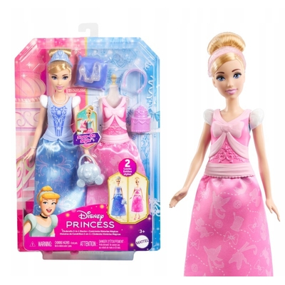 Product Κούκλα Mattel Lalka Disney Princess Historia Cinderella 2w1 base image