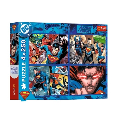 Product Παζλ Trefl 4x250 pieces Superman Courage base image