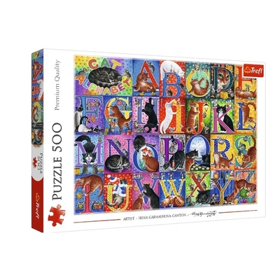 Product Παζλ Trefl 500 pieces Cat alphabet base image