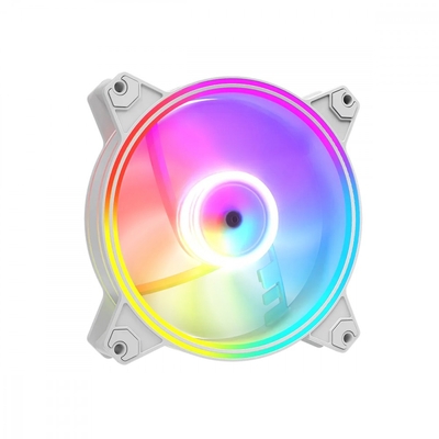 Product Case Fan 12cm Modecom Volcano APEX ARGB White REVERSE base image