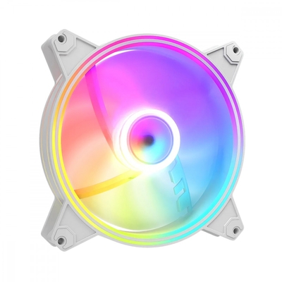 Product Case Fan 14cm Modecom Volcano APEX ARGB White REVERSE base image