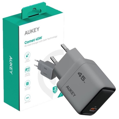 Product Φορτιστής Πρίζας Aukey Comet Wall 1xUSB-C PD 45W PA-C2  base image