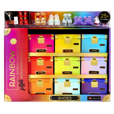 Product Μινιατούρα MGA Accessories Rainbow High Shoes Display 27 pcs base image