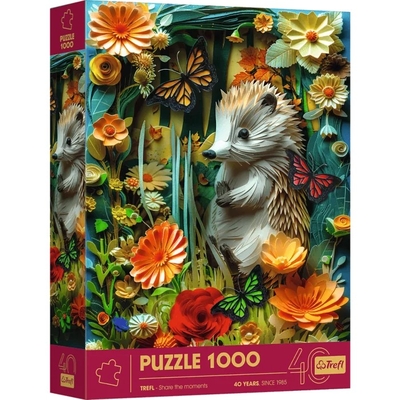 Product Παζλ Trefl 1000 pieces 40 anniversary Paper Art Hedgehog base image