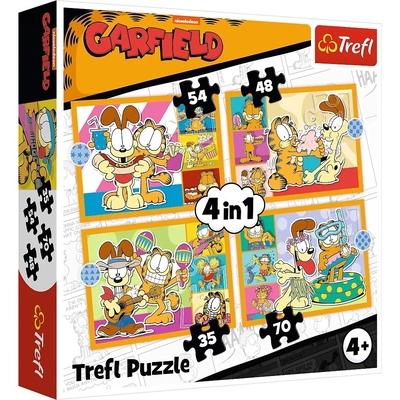 Product Παζλ Trefl 4in1 Garfield loves lasagna base image
