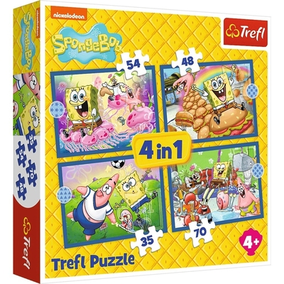Product Παζλ Trefl 4in1 SpongeBobs underwater life base image