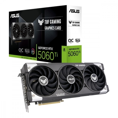 Product Κάρτα Γραφικών Asus GeForce RTX 5060 Ti TUF OC 16GB GDDR7 128BIT HDMI/3DP base image