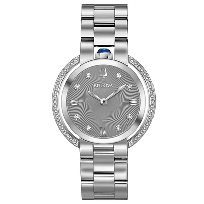 Product Γυναικείο Ρολόι Bulova 96R219 (35mm) Μεταλλικό Μπρασελέ Ασημί base image