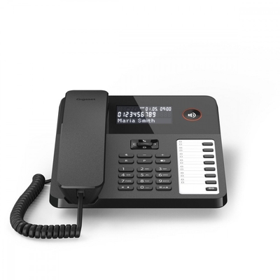 Product Ενσύρματο Τηλέφωνο Gigaset Corded phone Desk600 Black base image