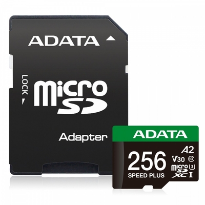 Product Κάρτα Μνήμης microSD 256GB Adata Speed Plus UHS1 U3 V30 A2 base image