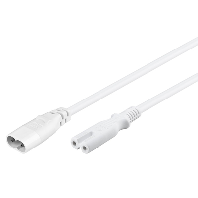 Product Καλώδιο Τροφοδοσίας Goobay προέκτασης 97200, 2x 0.75mm², 2m, λευκό base image