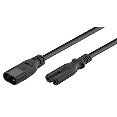 Product Καλώδιο Τροφοδοσίας Goobay προέκτασης 97201, 2x 0.75mm², 2m, μαύρο base image