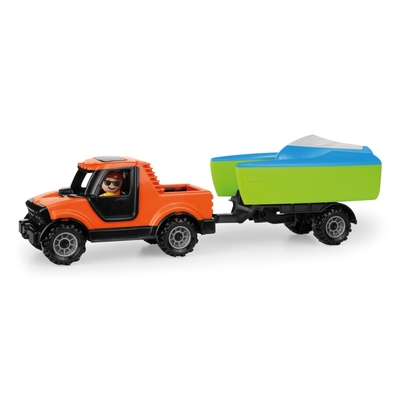 Product Αυτοκινητάκι Lena Set Truckies Pickup with Boaties trailer base image