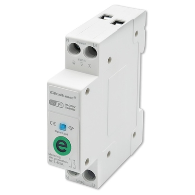 Product Όργανο Μέτρησης Πίνακα Qoltec WiFi DIN with electricity 63A base image