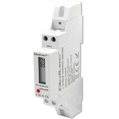Product Όργανο Μέτρησης Πίνακα Qoltec Single phase electronic DIN rail 230V 30A base image