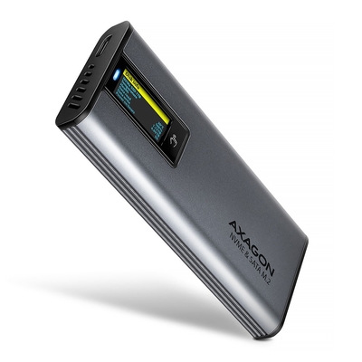 Product Θήκη για Σκληρό Δίσκο Axagon EEM2-SD2 SSD USB3.2 Gen2 M.2 NVMe/SA base image