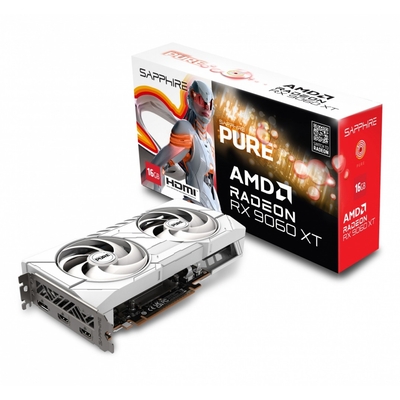Product Κάρτα Γραφικών Sapphire Radeon RX 9060 XT PURE 16GB GDDR6 128bit DP/2HDMI  base image