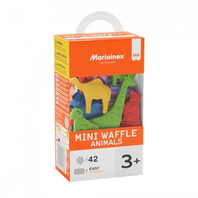 Product Παιχνίδι Κατασκευών Marioinex Blocks Mini Waffle - Animals 42 pieces base image