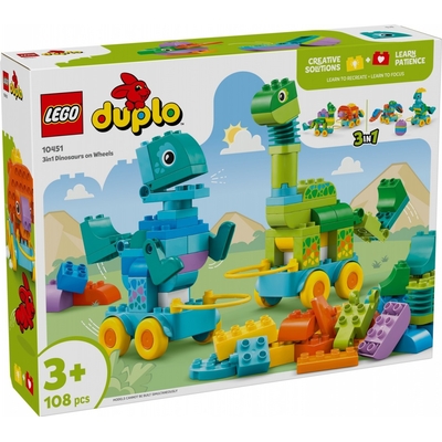 Product Lego DUPLO 10451 3 in 1 Dinosaurs on Wheels base image
