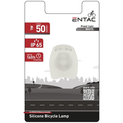 Product Φώς Ποδηλάτου Entac Πλαστικό ʼσπρο base image