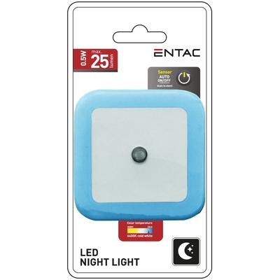 Product Φωτάκι Νυκτός Entac 0.5W Τετράγωνο Ψυχρό Μπλέ base image