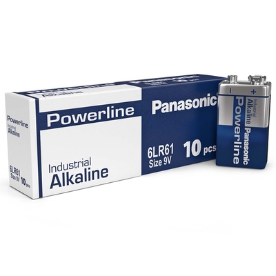 Product Αλκαλικές Μπαταρίες Panasonic Powerline 9V 6LR61AD (10τμχ) base image