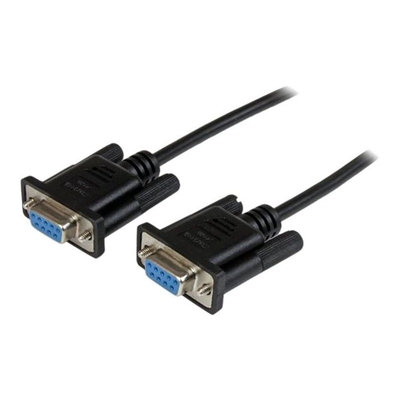 Product Καλώδιο StarTech DB9 RS232 serial null modem cable - male / female - 9-pin s black - DB-9 to DB-9 - 2m base image