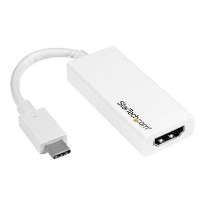 Product Αντάπτορας USB-C StarTech to HDMI - Thunderbolt 3 Compatible - White - 4K 60Hz - 15 cm base image