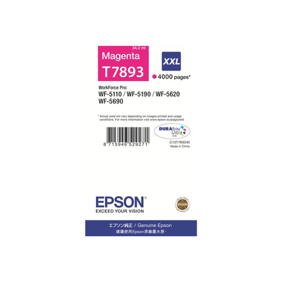 Product Μελάνι Epson T7893 - 1 - XXL - Magenta - Druckerpatrone base image