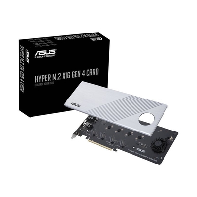 Product Controller PCIe Asus HYPER M.2 X16 GEN 4 CARD - M.2 Card - PCIe 4.0 x16 base image