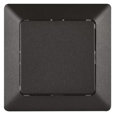 Product Emos Μπουτόν Κουδουνιού/Κλιμακοστάσιου A6100.9, Μονό, 1/0, 10a, Μαύρο base image