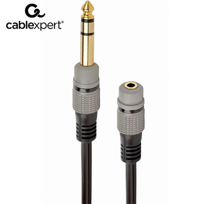 Product Αντάπτορας 6,35mm Cablexpert to 3,5mm Audio Cable 0,2M base image