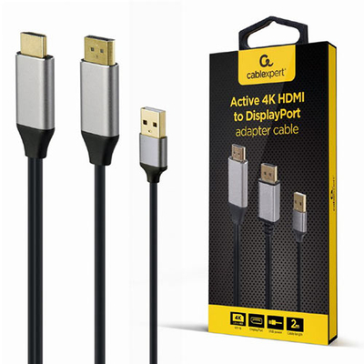 Product Καλώδιo DisplayPort Cablexpert 4K HDMI Male 2M Black base image