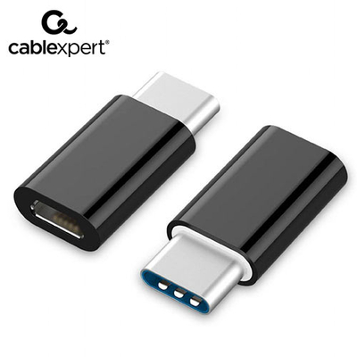 Product Αντάπτορας USB Cablexpert ,0 Type-C (CM/MICRO USB-F) Black base image
