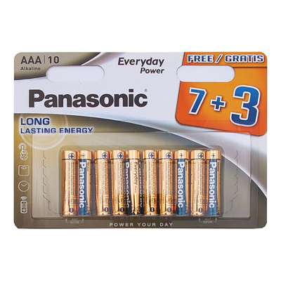 Product Αλκαλικές Μπαταρίες Panasonic AAA EVERYDAY POWER 10τμχ base image