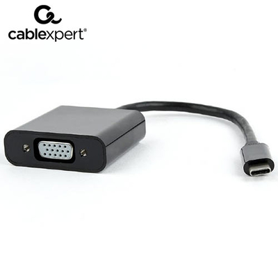 Product Αντάπτορας USB Cablexpert USB-C to VGA Black base image