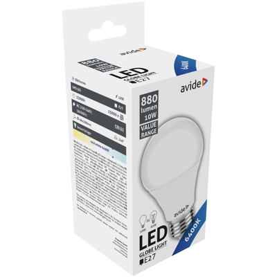 Product Λάμπα LED Avide Κοινή 10W E27 Ψυχρό 6400K Value base image