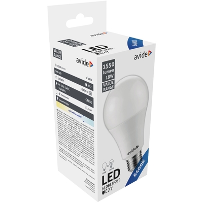 Product Λάμπα LED Avide Κοινή 18W E27 Ψυχρό 6400K Value base image