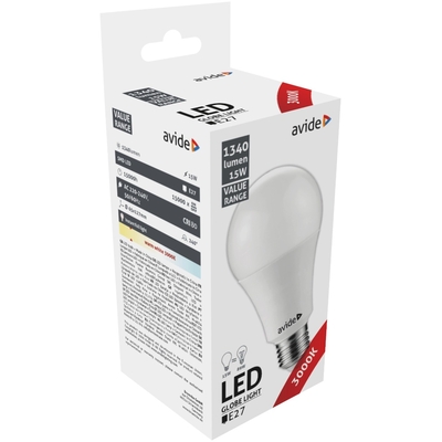Product Λάμπα LED Avide Κοινή 15W E27 Θερμό 3000K Value base image