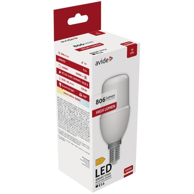 Product Λάμπα LED Avide Bright Stick Bulb T37 7W E14 Θερμό 3000K base image