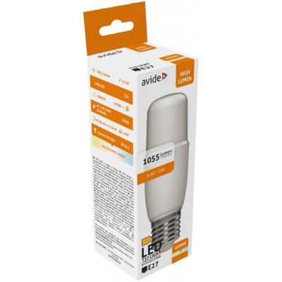 Product Λάμπα LED Avide Bright Stick Bulb T37 9.5W E27 NW 4000K base image
