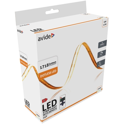 Product Ταινία LED Avide Blister RF 24V COB Λευκό IP20 5m base image